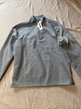 DKNY Light Grey Half-Zip Pullover